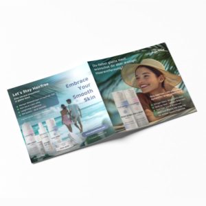 Let´s Stay Hairfree skincare system Broschüre